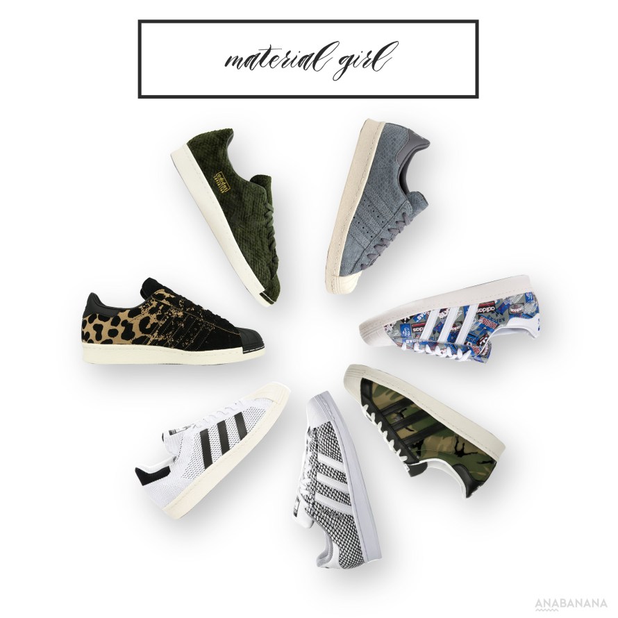 Adidas Superstar Sneaker Material Mix