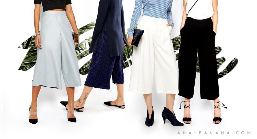 culotte high waist hose outfit look