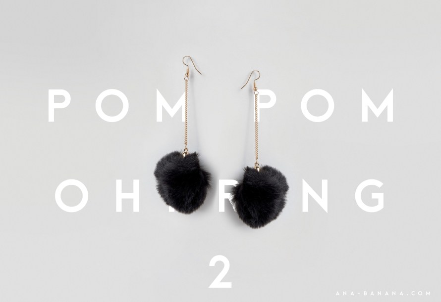 pompom bommel ohrringe