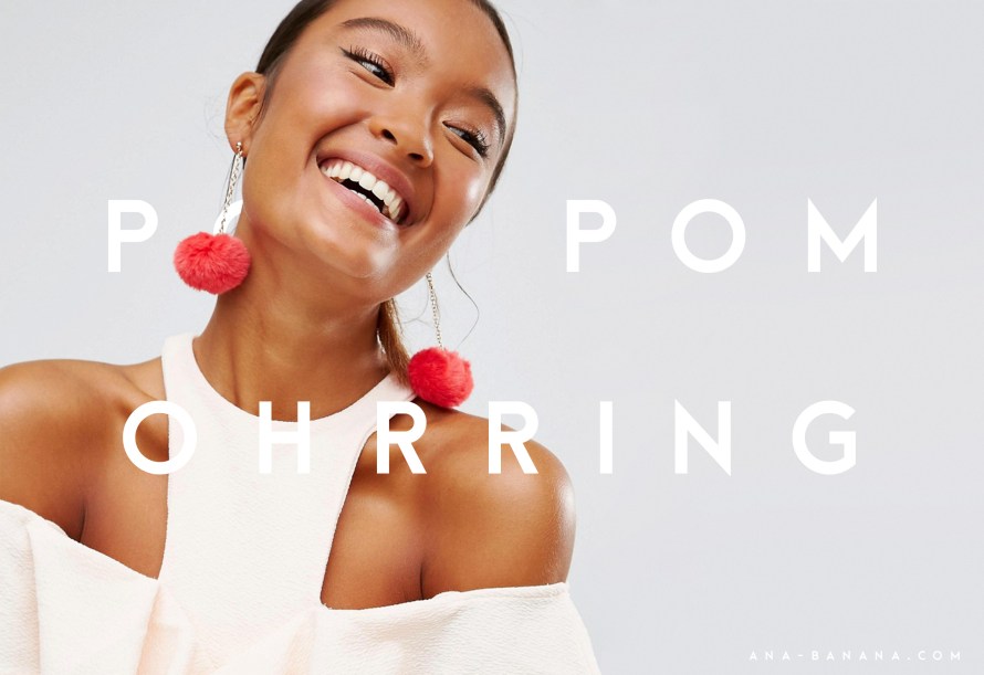 pompom bommel Ohrringe schmuck