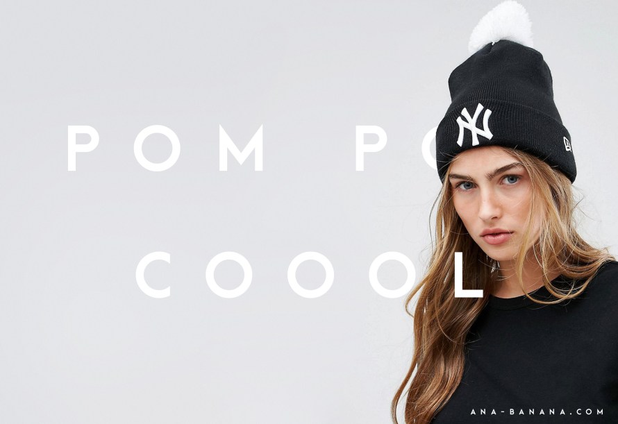 pompom Bommel Wollmütze ny Mütze wolle